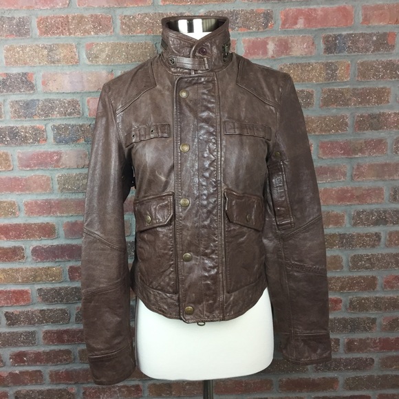 True Religion Jackets & Blazers - True Religion Rocker Jacket in Brown Leather, S